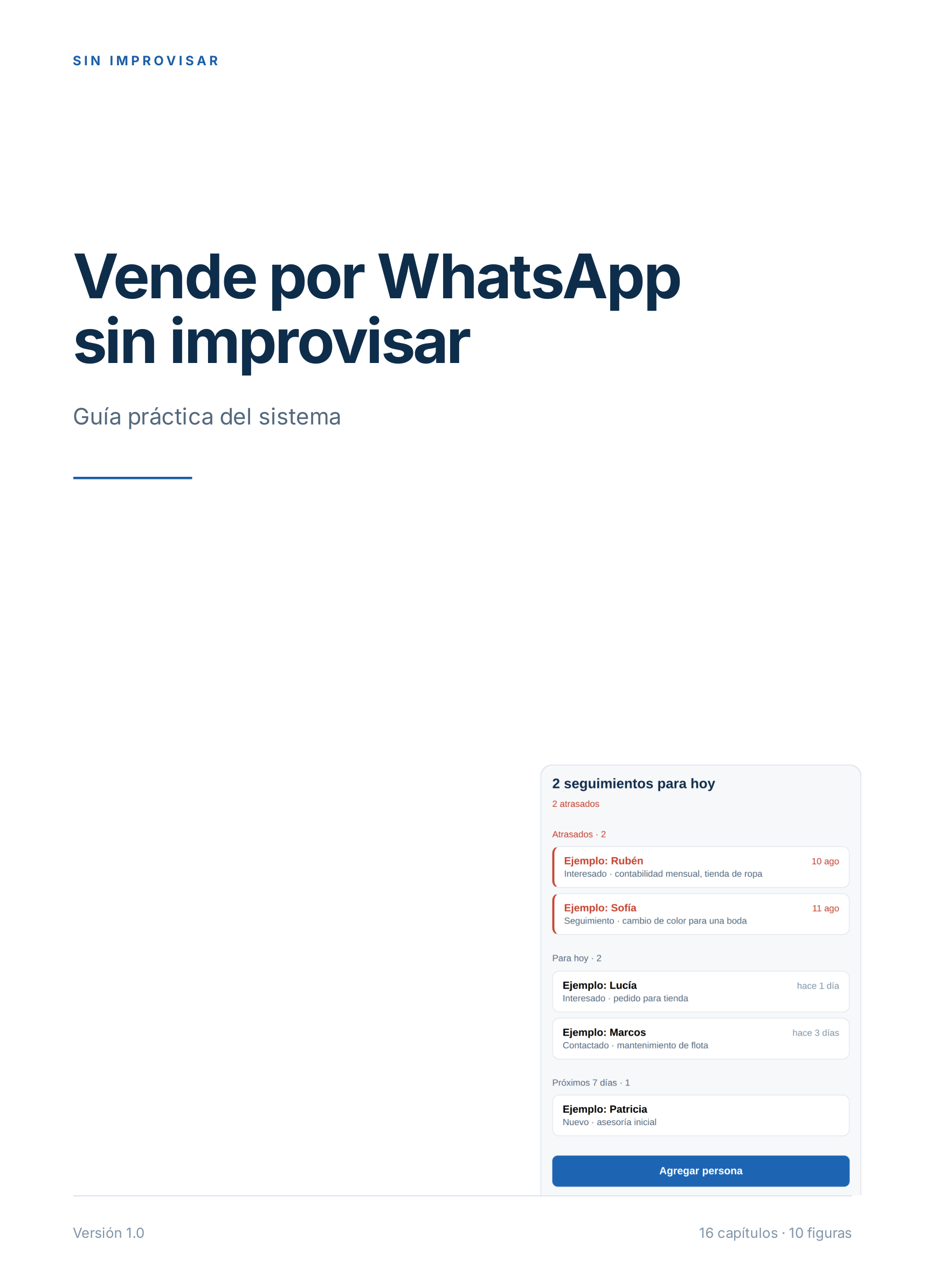Portada de la guía práctica: Vende por WhatsApp sin improvisar.